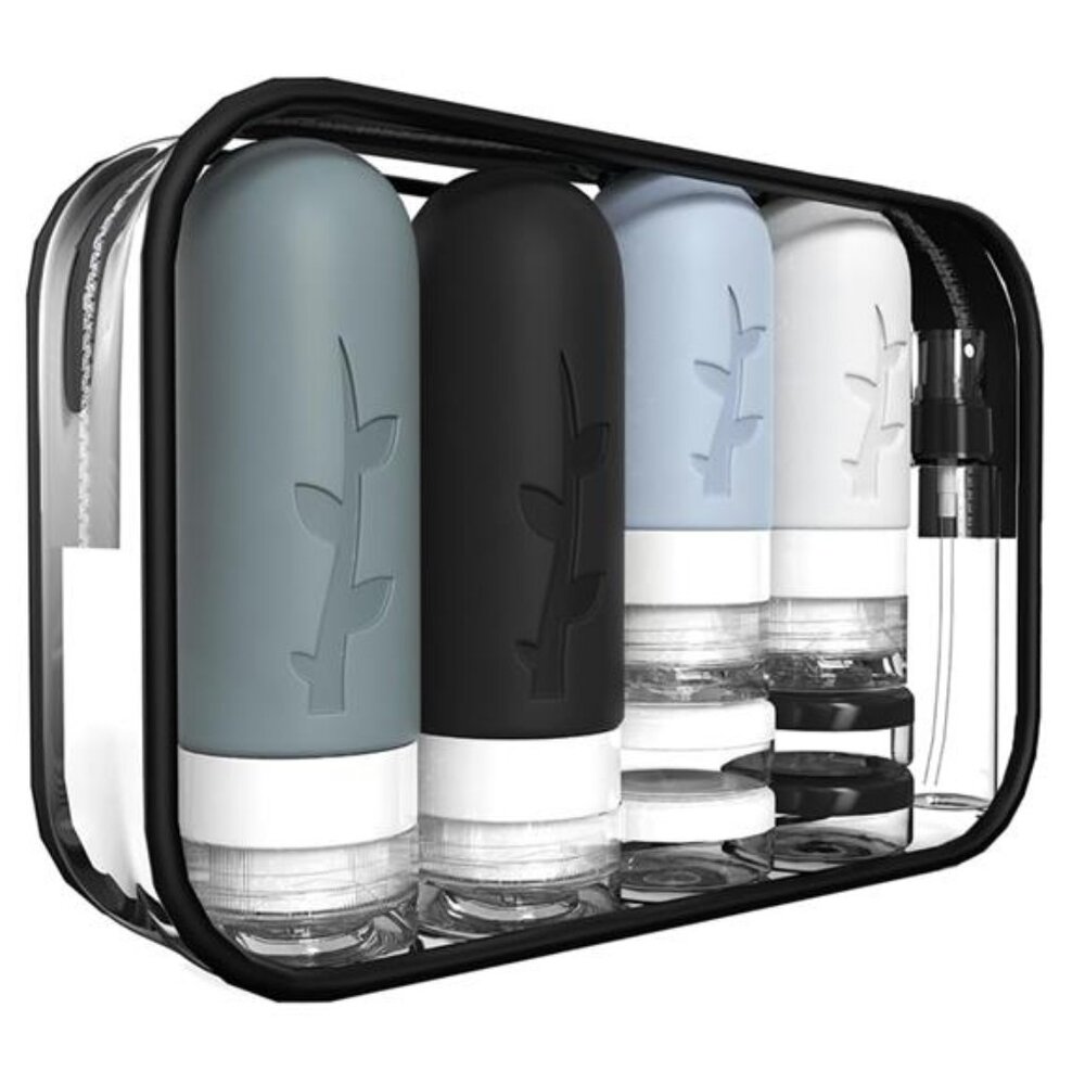 18 Pack Travel Bottles for Toiletries TSA Approved Silicone Travel Containers
